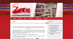 Desktop Screenshot of elektrobockova.cz